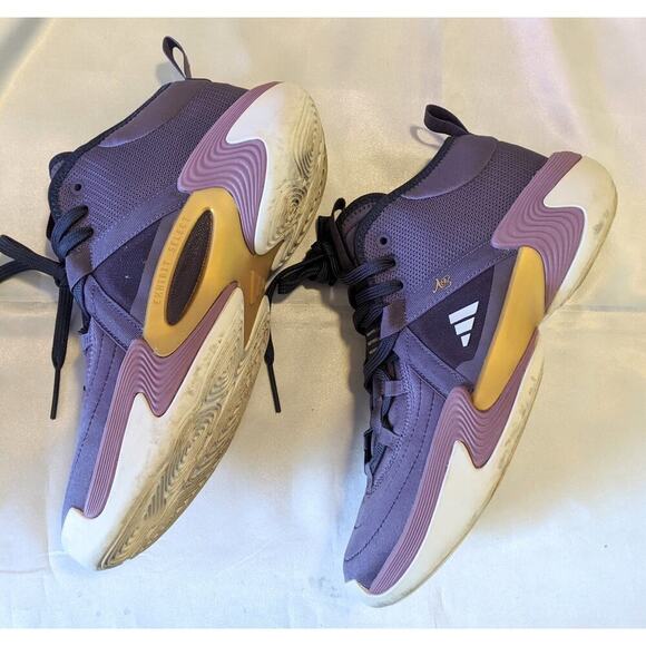 Adidas Candace Parker x Exhibit Select Mid Sneakers Shadow Violet Sz 7.5 IE9338 - Picture 7 of 10